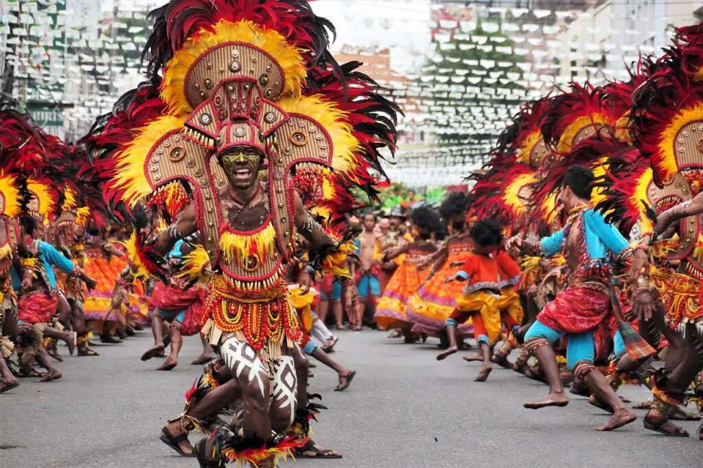 Photo of street dancing at Ati – Atihan Festival, Philippine Festivals in JANUARY