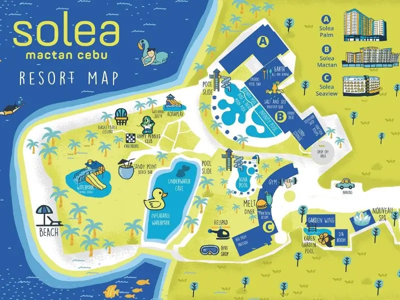 Map of CEBU'S Solea Hotels and Resorts