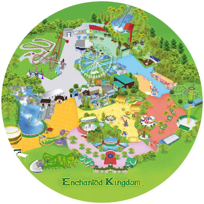 Enchanted Kingdom Park Map