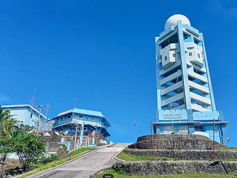 The DOST-PAGASA Guiuan Weather Station providing PAGASA weather conditions and forecasts in the Philippines. 