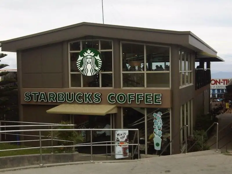 Scenic Starbucks location on Aguinaldo Highway in Tagaytay.