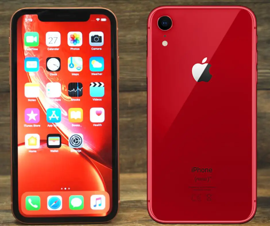 Front and Back Images of an iPhone XR