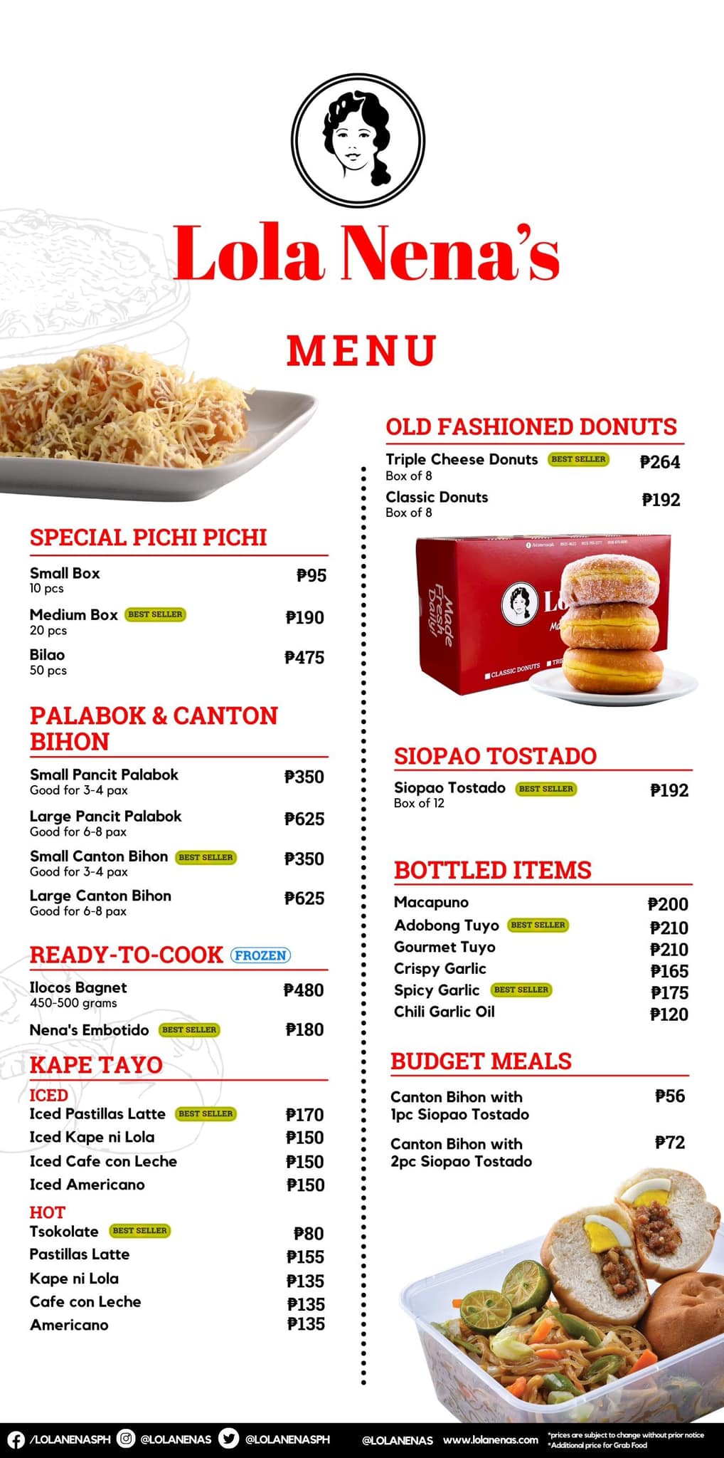 Lola Nena'S Menu 2024 List - Kipp Seline