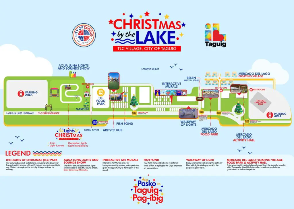 Christmas By The Lake Attractions Map