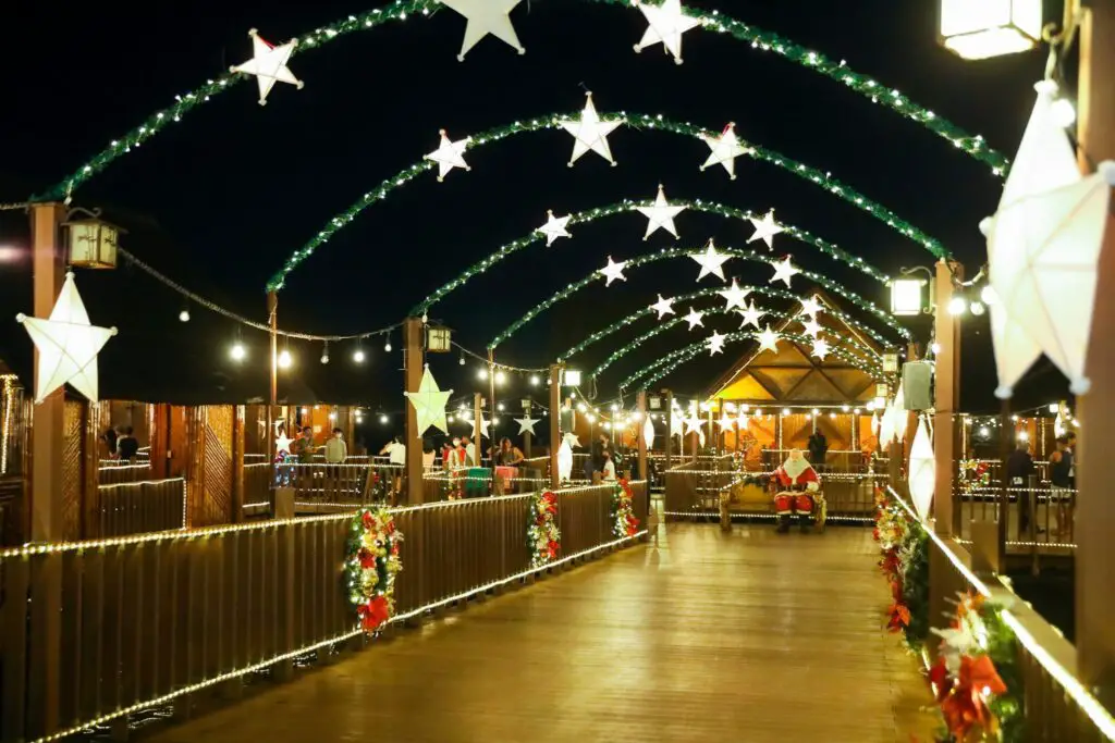 Christmas By The Lake Taguig - Festive lights and decorations by the lakeside.