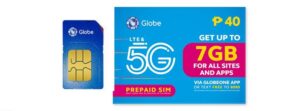 Photo of Globe Sim Card