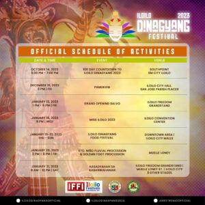 Dinagyang 2023 Official Schedule Of Events: Grand Opening Salvo ...