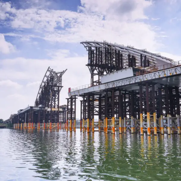 Photo of a Bridge under construction