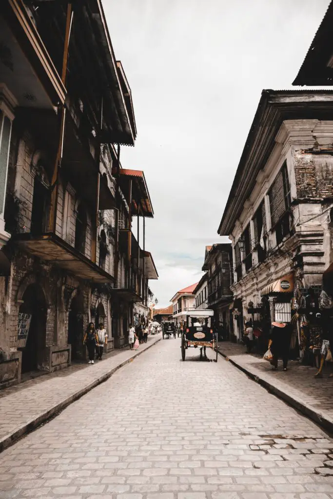 Historic street in Vigan, Ilocos Sur