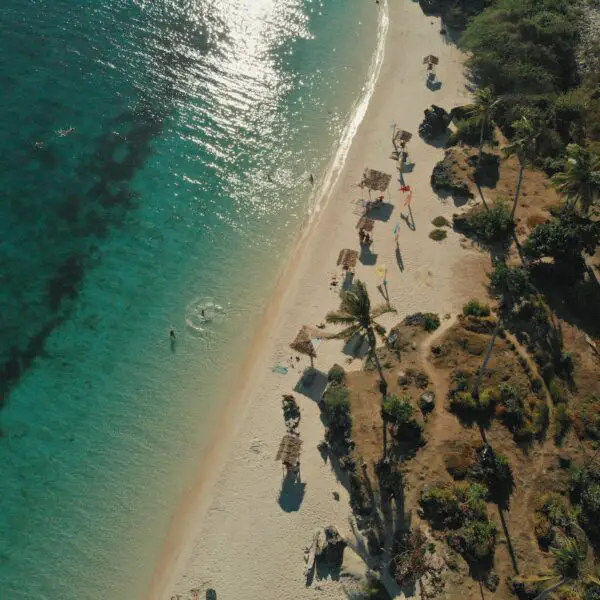 aerial photography of seashore