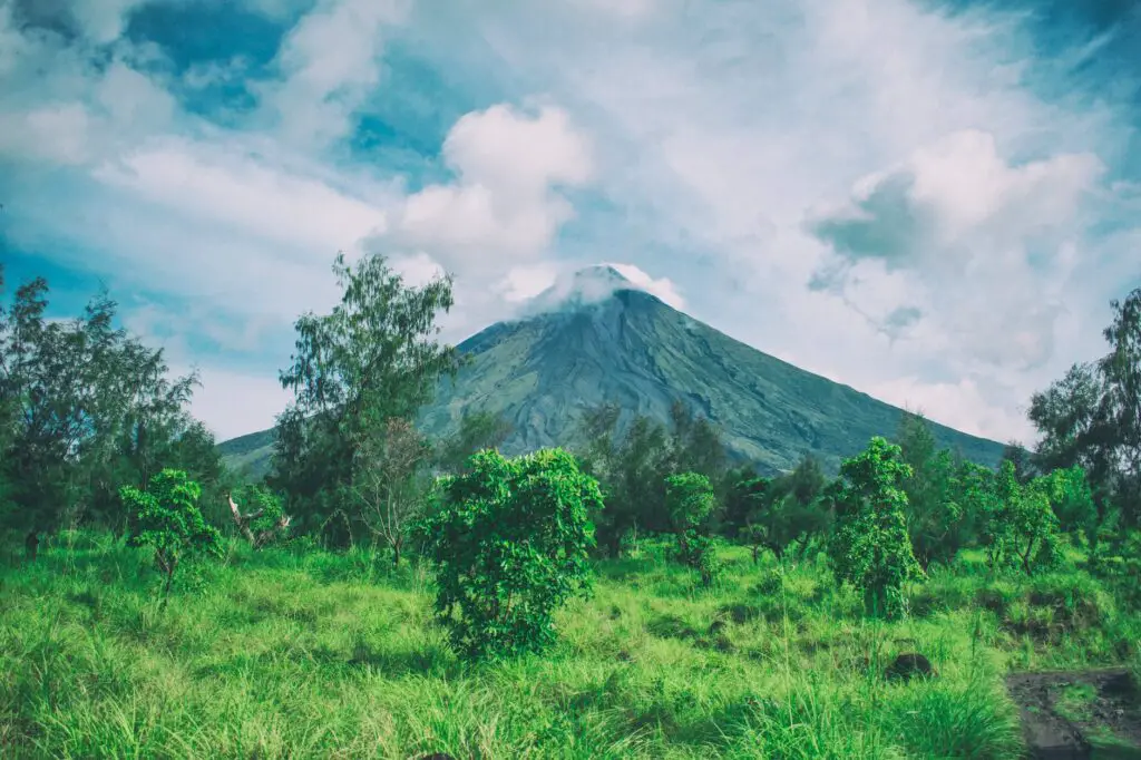 Majestic Mayon Volcano, an iconic natural wonder in Bicol region.