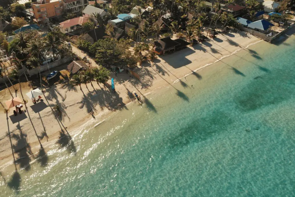 Serene Philippine beach during the dry season