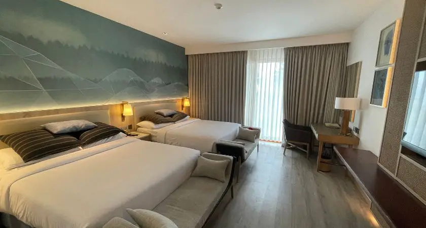 Serene and luxurious room at Modala Beach Resort, featuring modern decor and stunning ocean views.