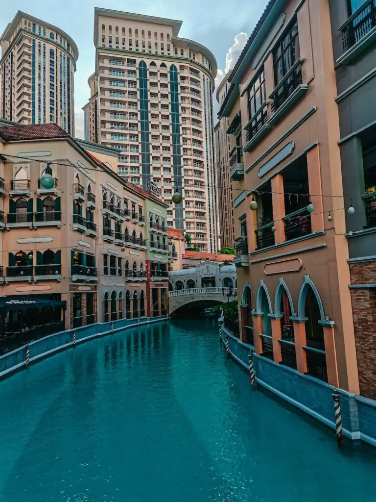Iconic Venice Grand Canal Mall in Taguig, Philippines