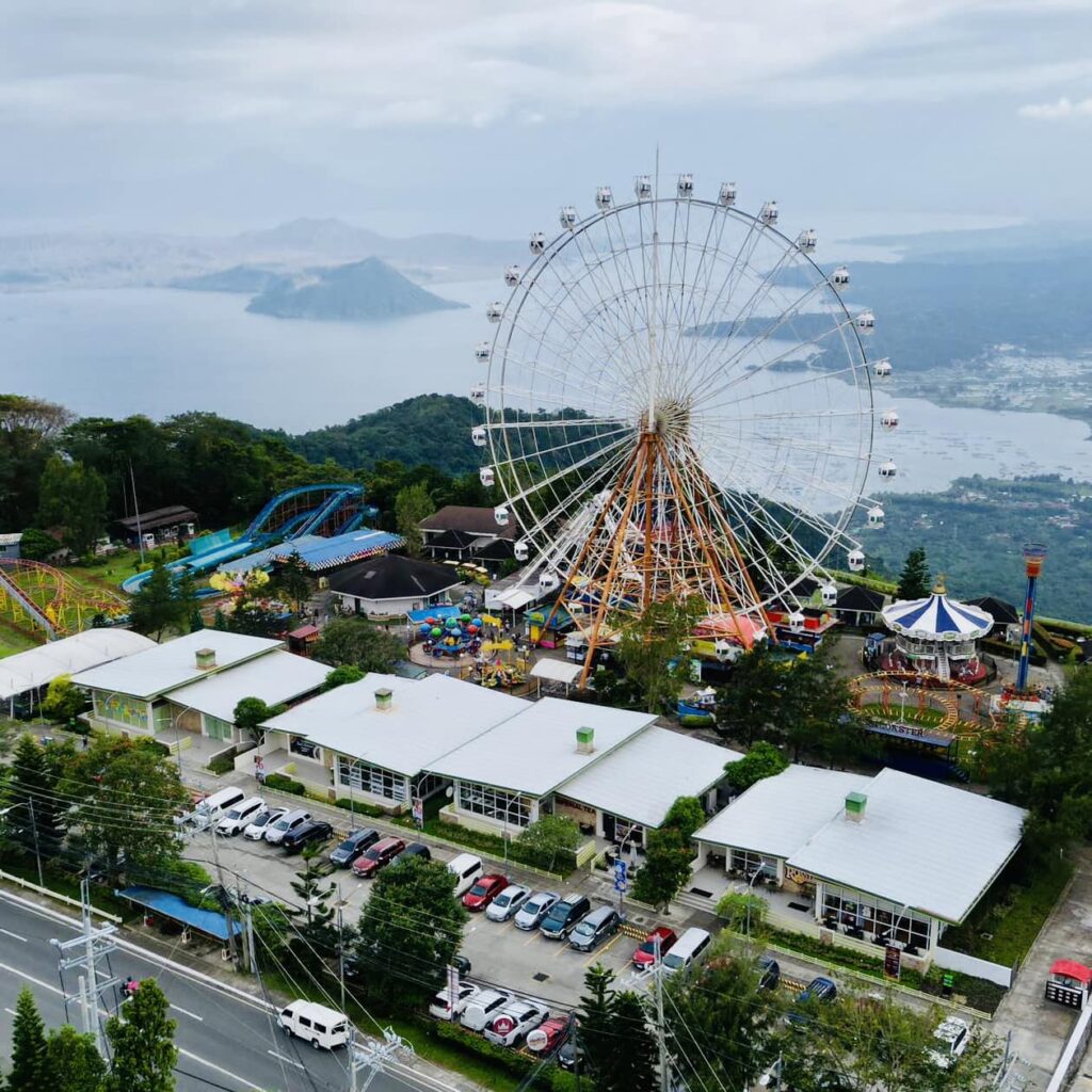 Exciting Rides at Skyranch Tagaytay Against a Scenic Background